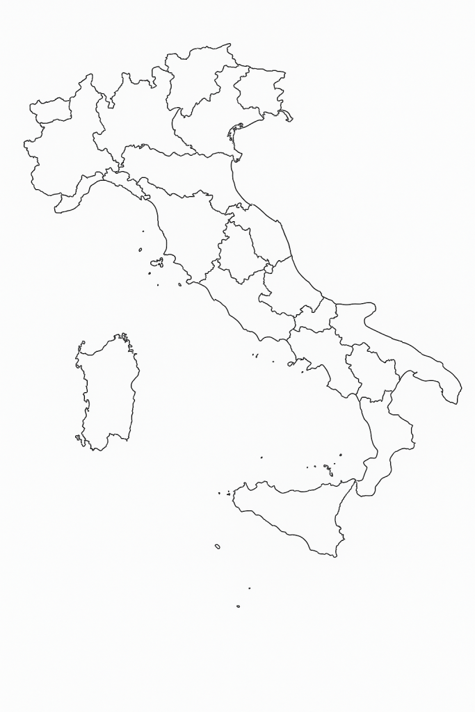 carta fisica muta dell'Italia, geografia, didattica personalizzata, sostegno